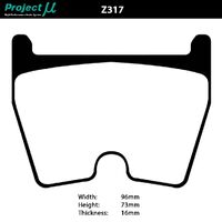 Project Mu Brake Pads - Z317 (Street & Track)