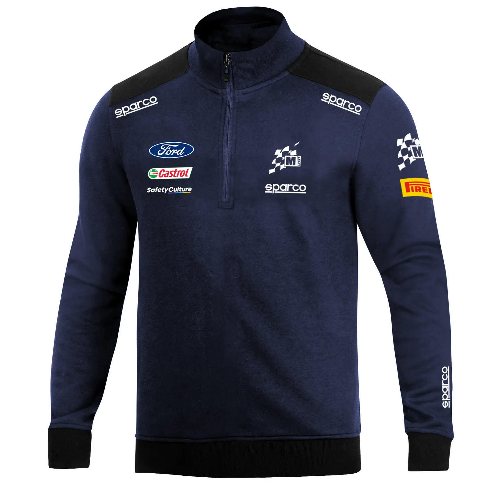 Sparco Sweatshirt ZIP Garage BLK - Medium