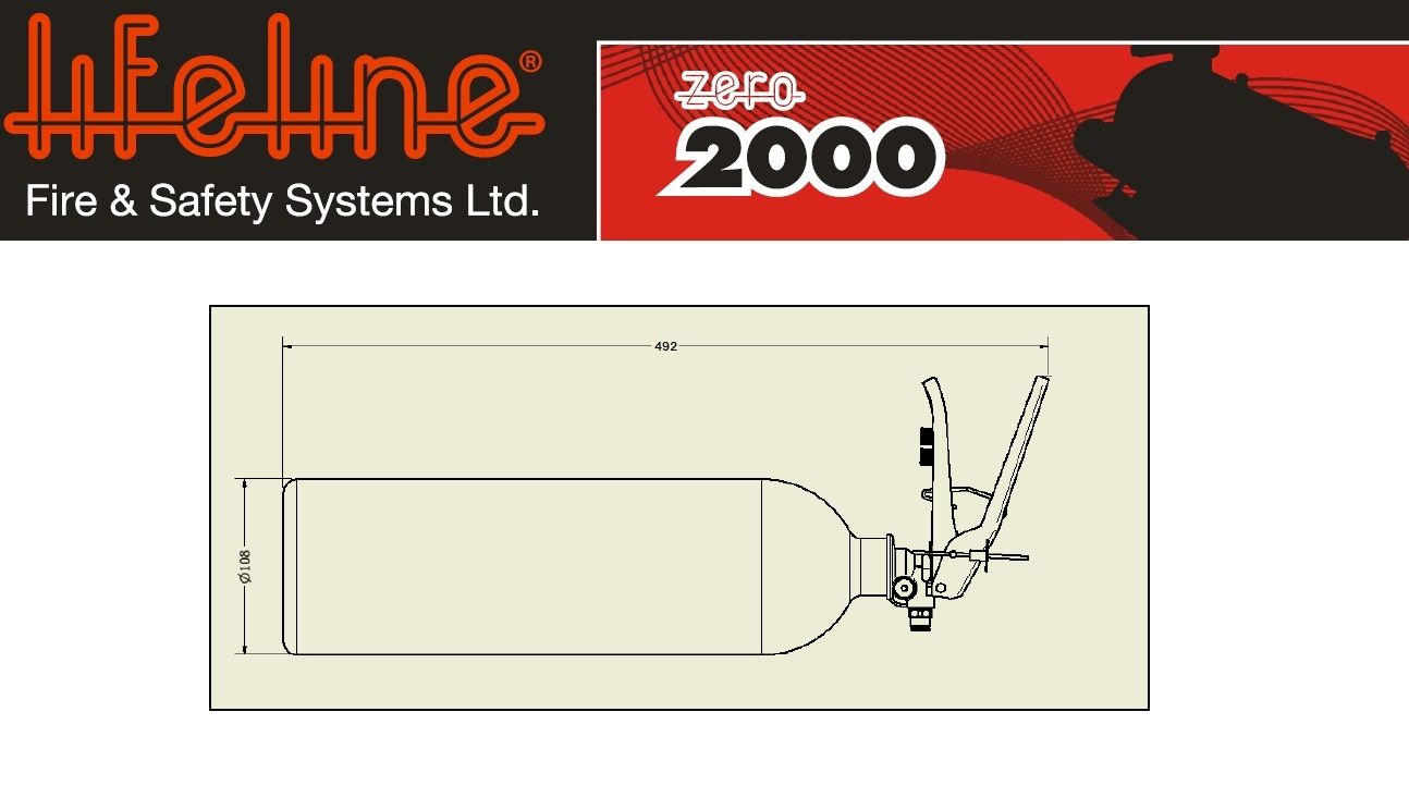 Lifeline Fire Extinguisher Dimension