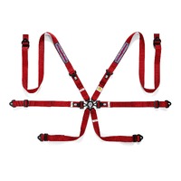 Sparco 6PT Martini Racing Harness Red