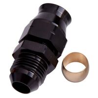 1/4" Hard Line To -4AN Male Adapter Black