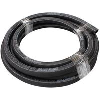 Black Push Lock Hose -4  1/4" 4.5m Rubber 6.3mm ID 11.9mm OD