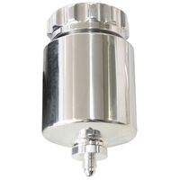 Billet Universal Remote Brake/Clutch Reservoir, Polished Finish