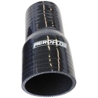 Straight Silicone Hose Reducer 1-1/2" - 55/64" (38-22mm) I.D  Gloss Black Finish. 5" (127mm)