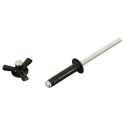 Racing RivetsFLAT BLACK TRI-FOLD