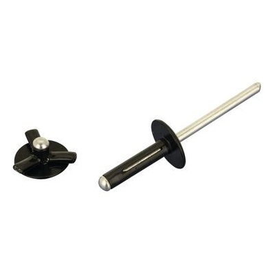 Racing Rivets Black Tri-Fold Exploding