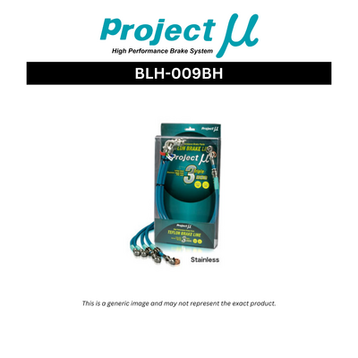 Project Mu Braided Brake Lines S/S Fitting - Green - Honda Civic Type R EK9