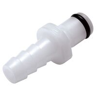 1/4 Hose Barb Valved In-Line Coupling Insert (Male)