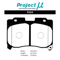 Project Mu Brake Pads - F103 (Street Performance)