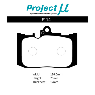 Project Mu Brake Pads - F114 (NS-C)
