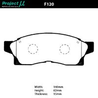 Project Mu Brake Pads - F120 (Street Performance)