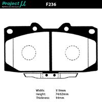 Project Mu Brake Pads - F236 (Street & Track)
