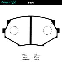 Project Mu Brake Pads - F401 (Street & Track)