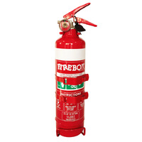 1.0KG DCP Fire Extinguisher w/ Nozzle & Brackets