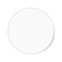 White Round Number Background 18" (457mm)