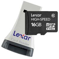 Lexar 16GB Micro SD Card with USB Reader
