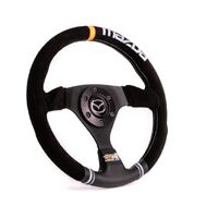 Flat Mazda Suede Steering Wheel