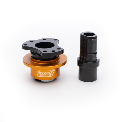MPI 3 & 4 Bolt Weld On Aluminium Steering Wheel Quick Release Adapter