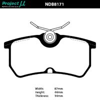 Project Mu Brake Pads - NDB8171 (Street Performance)