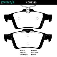 Project Mu Brake Pads - NDB8283 (Street & Track)