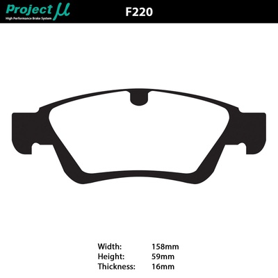 Project Mu Brake Pads - F220 (Club Racer)