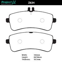Project Mu Brake Pads - Z634 (Club Racer)