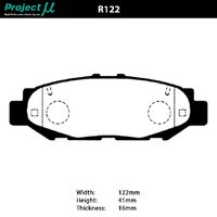 Project Mu Brake Pads - R122 (Street & Track)