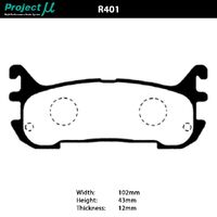 Project Mu Brake Pads - R401 (Street & Track)