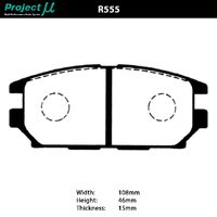 Project Mu Brake Pads - R555 (Street & Track)
