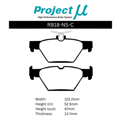 Project Mu Brake Pads - R918 (NS-C)