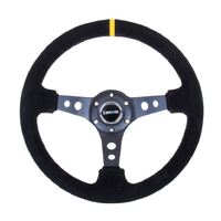 3" NRG Deep Dish Suede Sport Steering Wheel 