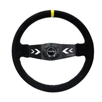 NRG 350mm Two Spoke Suede Sport Steering Wheel 3"