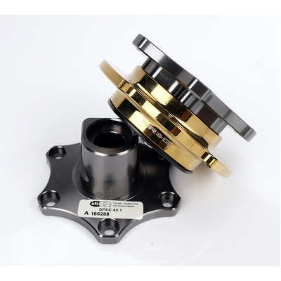 NRG Quick Release -Gun Metal | Gold SFI Spec  42.1