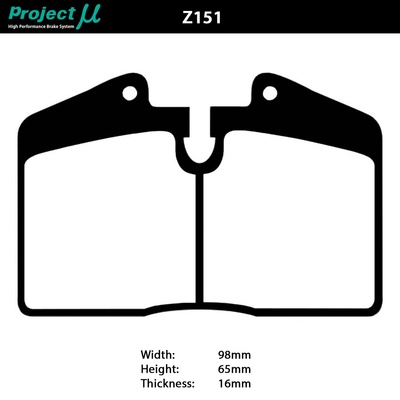 Project Mu Brake Pads - Z151 (Street & Track)