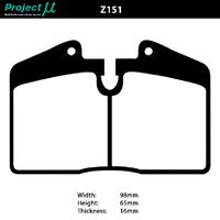 Project Mu Brake Pads - Z151 (Street & Track)
