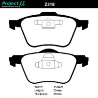 Project Mu Brake Pads - Z318 (Street & Track)