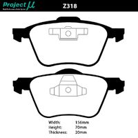 Project Mu Brake Pads - Z318 (Street Performance)