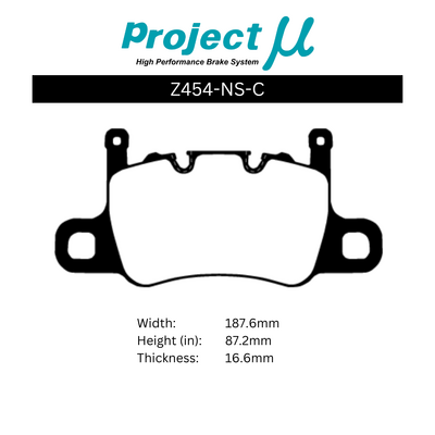 Project Mu Brake Pads - Z454 (NS-C)