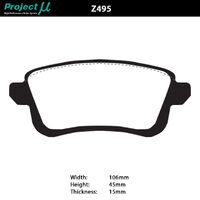 Project Mu Brake Pads - Z495 (Street & Track)