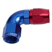 550 Series Cutter Style One Piece Swivel 90° Stepped Hose End