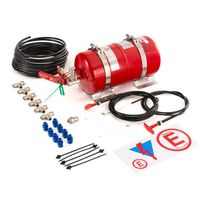 Zero 2000 Lifeline Firemarshal Mechanical 4.0 Ltr Steel Bottle Fire Extinguisher Kit